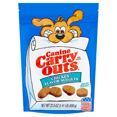 Canine Carry Outs Chicken Flavor Nuggets Dog Snacks, 22.5 oz