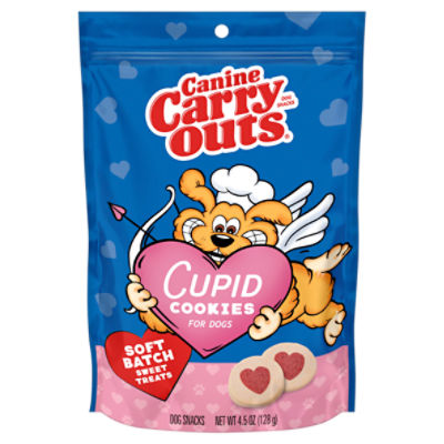 Canine Carry Outs Cupid Cookies for Dog Snacks, 4.5 oz