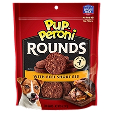 Pup-Peroni Rounds Beef Short Rib, Dog Snacks, 5 Ounce