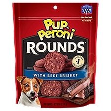 Pup-Peroni Rounds Dog Snacks with Beef Brisket, 5 oz, 5 Ounce