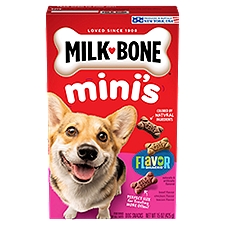 Milk-Bone Flavor Snacks Mini's, Dog Snacks, 15 Ounce