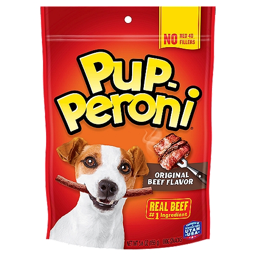 Pup-Peroni Original Beef Flavor Dog Snacks, 5.6 oznUnleash the Delicious, Meaty Taste!®