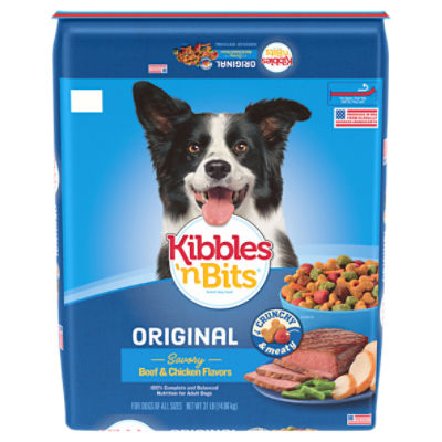 Kibbles 'n Bits Original Savory Beef & Chicken Flavors Dog Food, 31 lb