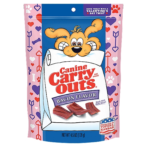 Canine Carry Outs Bacon Flavor Dog Snacks, 4.5 oz