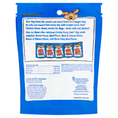 Canine carry outlet outs chicken flavor