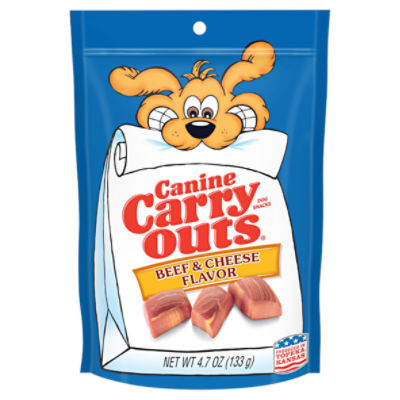 Canine Carry Outs Beef & Cheese Flavor Dog Snacks, 4.7 oz, 4.7 Ounce