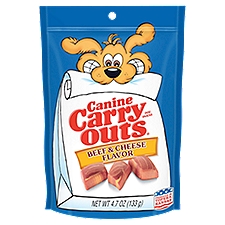 Canine Carry Outs Beef & Cheese Flavor, Dog Snacks, 4.7 Ounce