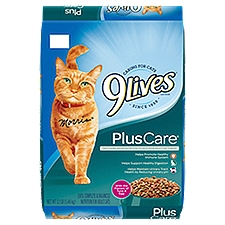 9Lives Plus Care with the Flavors of Tuna & Egg Cat Food, 12 lb