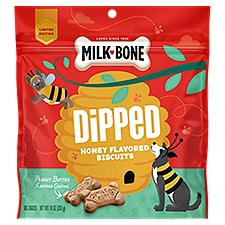 Milk-Bone Dipped Honey Flavored Biscuits Dog Snacks Limited Edition, 10 oz