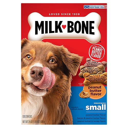 Milk-Bone Peanut Butter Flavor Small Dog Snacks, 24 oz