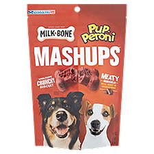 Milk-Bone and Pup-Peroni Mashups Wholesome Crunchy Biscuit Dog Snacks, 10 oz