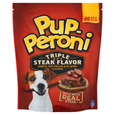 Pup-Peroni Triple Steak Flavor Dog Snacks, 35 oz