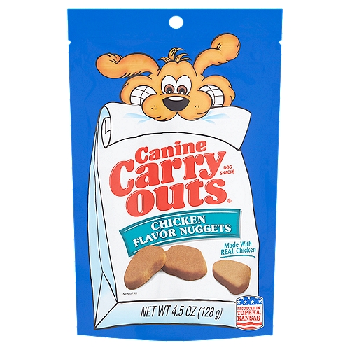 Canine Carry Outs Chicken Flavor Nuggets Dog Snacks, 4.5 oz