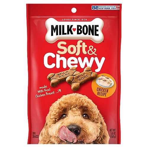 Milk Bone Soft & Chewy Chicken Recipe Dog Snacks, 5.6 oz