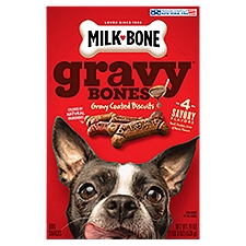 Milk-Bone Gravy Bones Gravy Coated Biscuits, Dog Snacks, 19 Ounce
