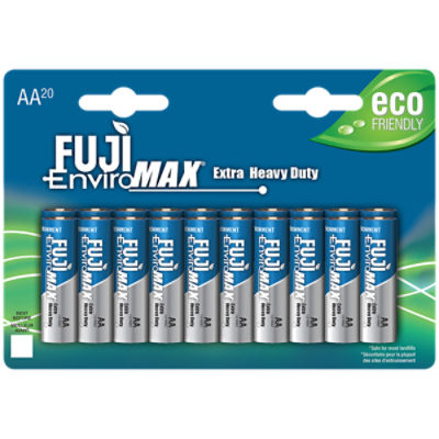 Fuji Enviro Max Extra Duty Batteries, AA20, 20 Count