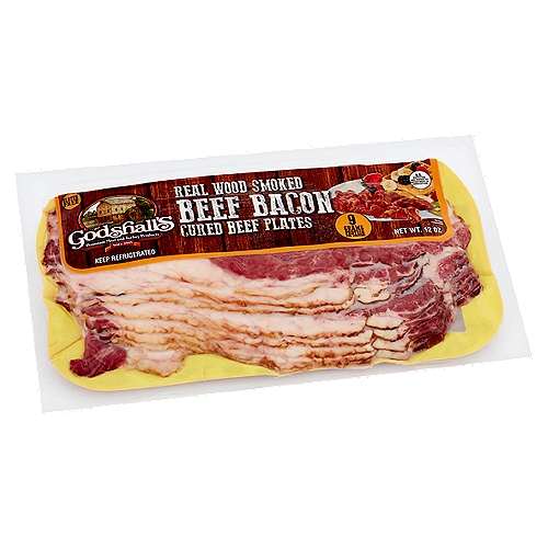 Godshall's Real Wood Smoked Beef Bacon, 12 oz