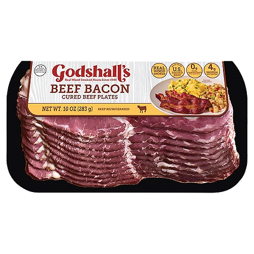 Godshall's Beef Bacon Cured Beef Plates, 10 oz