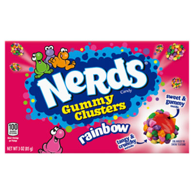 Nerds Gummy Clusters Rainbow Candy, 3 oz