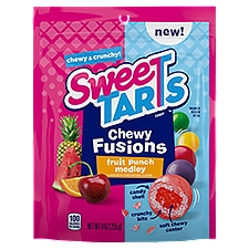 Sweet Tarts Chewy Fusions Fruit Punch Medley Candy, 9 oz