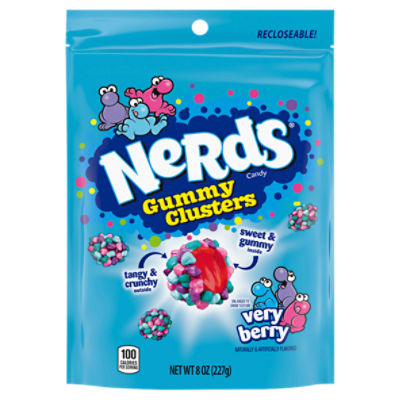 Nerds Very Berry Gummy Clusters Candy, 8 oz
