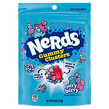 Nerds Very Berry Gummy Clusters Candy, 8 oz