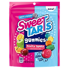 SweeTarts Fruity Splitz Gummies Candy, 9 oz