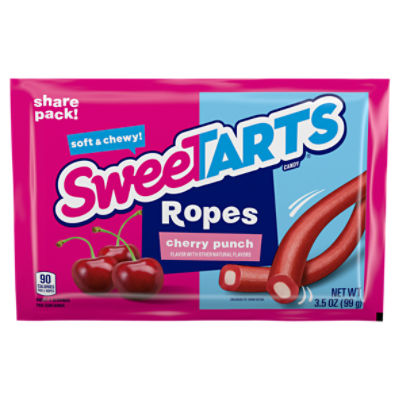 SweeTarts Cherry Punch Ropes Candy Share Pack!, 3.5 oz