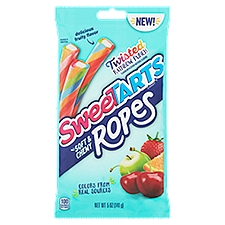 SweeTarts Twisted Rainbow Punch Soft & Chewy Ropes, Candy, 5 Ounce