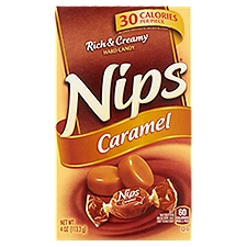 Nips Caramel Hard Candy, 4 Ounce