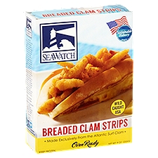 Sea Watch Breaded Clam Strips, Oven Ready, 9 Ounce