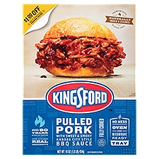 Kingsford Pulled Pork with Sweet & Smoky Kansas City Style BBQ Sauce, 16 oz, 16 Ounce