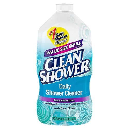 Clean Shower Fresh Clean Scent Daily Shower Cleaner Value Size, 60 fl oz