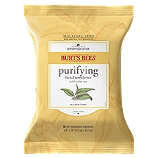 Burt's Bees Purifying Facial Towelettes with White Tea, 30 count