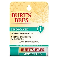 Burt's Bees Medicated Lip Balm with Menthol & Eucalyptus, 0.15 Ounce