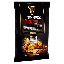 Guinness Rich Chili Thick Cut Hand Cooked, Potato Chips, 5.3 Ounce