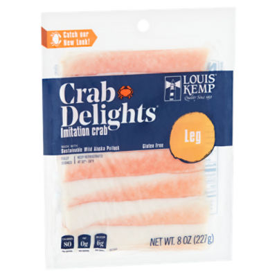 Louis Kemp Crab Delights Leg Imitation Crab, 8 oz, 8 Ounce