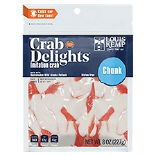 Louis Kemp Crab Delights Chunk Imitation Crab, 8 oz, 8 Ounce