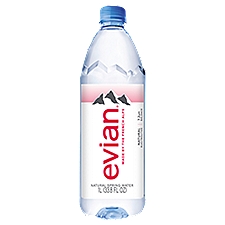 Evian Natural Spring Water, 33.8 fl oz