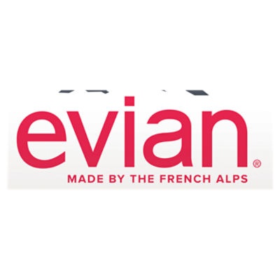 evian natural spring water 500mL bottles, 6 pack, 6 x 500mL