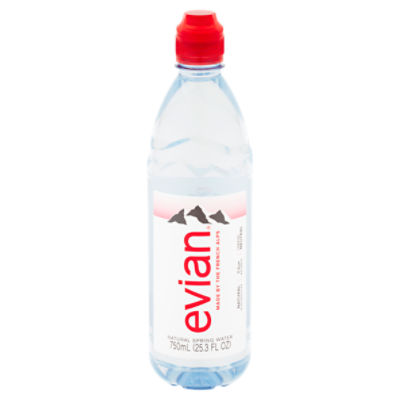 Evian Natural Spring Water, 25.3 fl oz