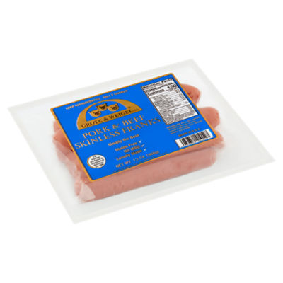 Grote & Weigel Pork & Beef Skinless Franks, 13 oz