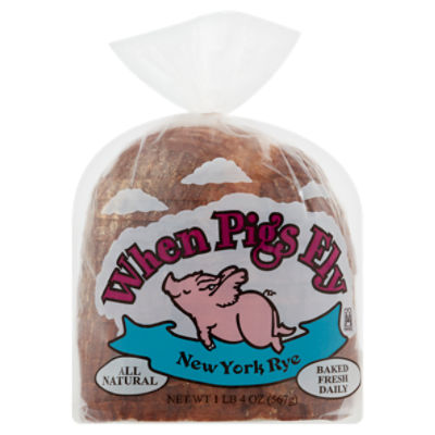 When Pigs Fly New York Rye Bread, 1 lb 4 oz