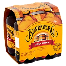 Bundaberg Ginger Beer, 12.7 fl oz, 4 count