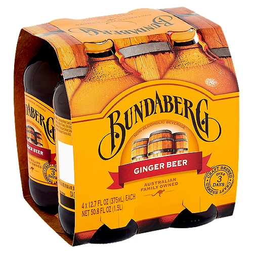 Bundaberg Ginger Beer, 12.7 fl oz, 4 count
Non-Alcoholic Beverage