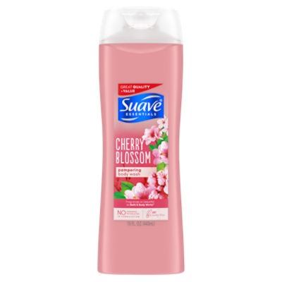 Suave Essentials Body Wash Wild Cherry Blossom 15 oz