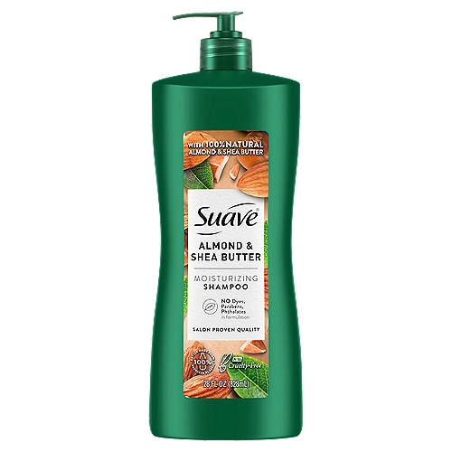 Suave Almond & Shea Butter Moisturizing Shampoo, 28 fl oz