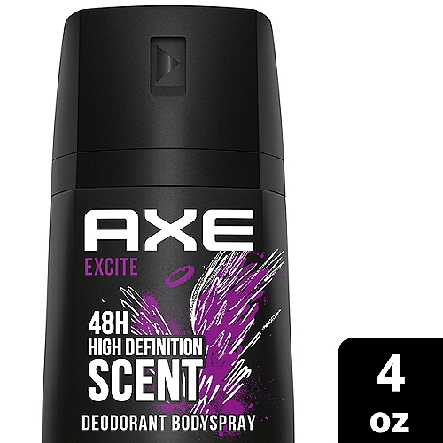 Axe Excite Crisp Coconut & Black Pepper Scent Deodorant Bodyspray, 4 oz