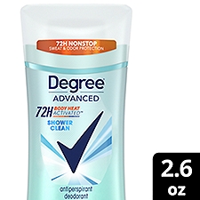 Degree Advanced Shower Clean Antiperspirant Deodorant, 2.6 oz
