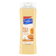 Suave Essentials Creamy Milk and Honey Splash, Body Wash, 15 Fluid ounce